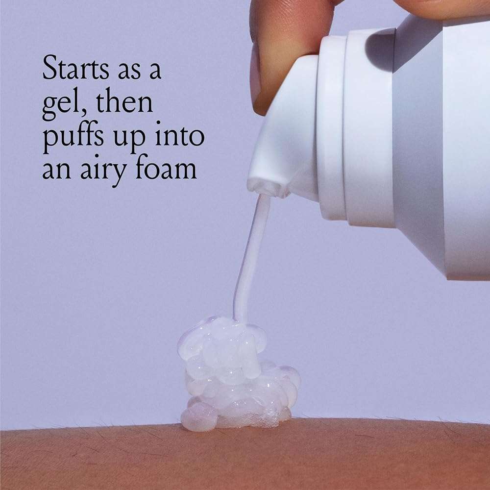 Billie SkyFoam Shave Gel - Lavender Milk Scent - Water-activated Foam - Made With Aloe & Cucumber - For A Close, Smooth Shave - 6.7 fl oz - Image 3