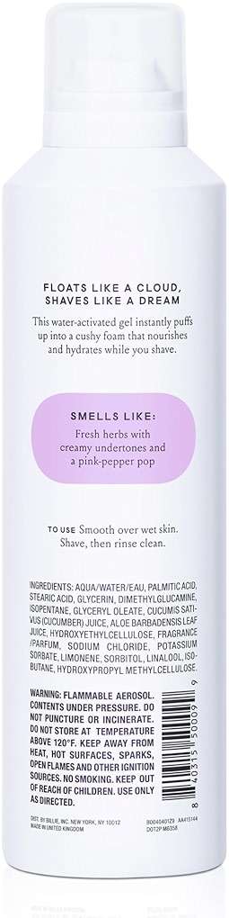 Billie SkyFoam Shave Gel - Lavender Milk Scent - Water-activated Foam - Made With Aloe & Cucumber - For A Close, Smooth Shave - 6.7 fl oz - Image 5
