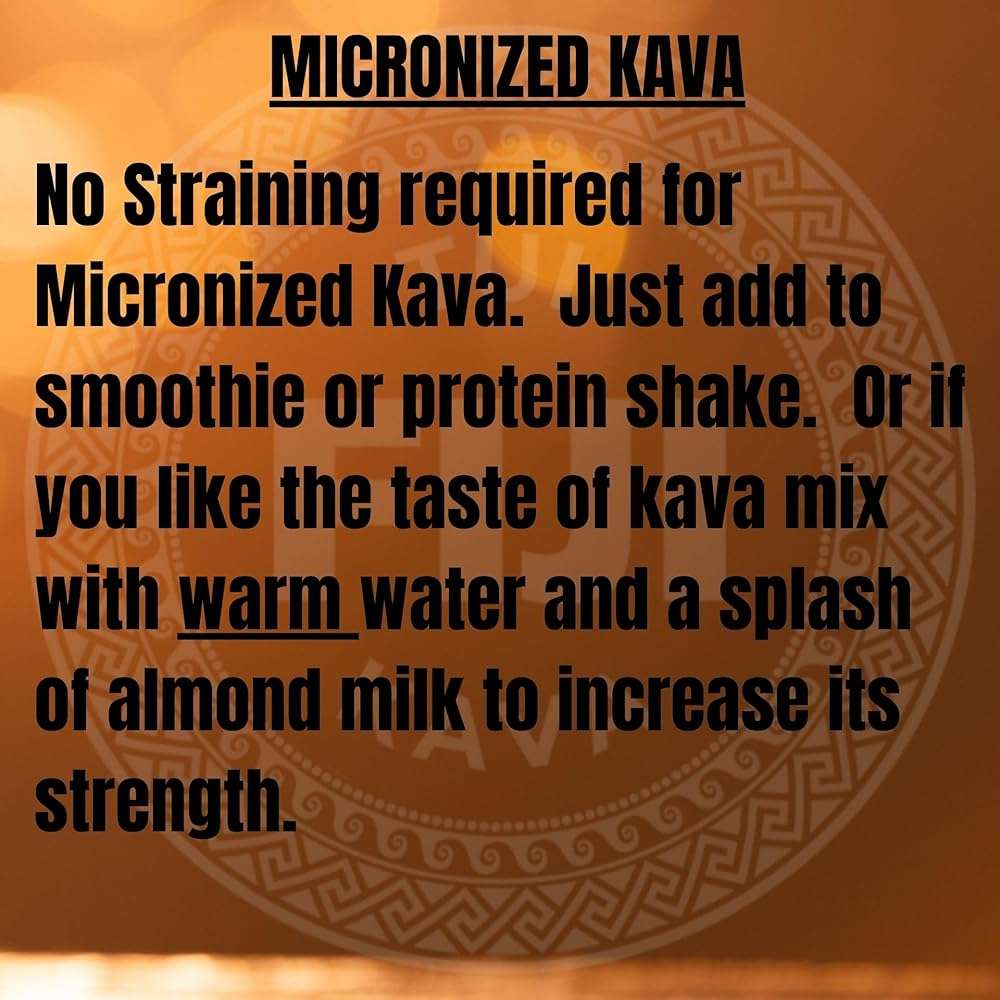 TUI KAVA PREMIUM WELLNESS KAVA - MICRONIZED Noble Kava 250g (8.8oz) - Trial/Travel Size | Very Heady | All Natural Relaxation | Increase Focus | Mood/Sleep Support | Stress Relief | NO STRAINING - Image 5