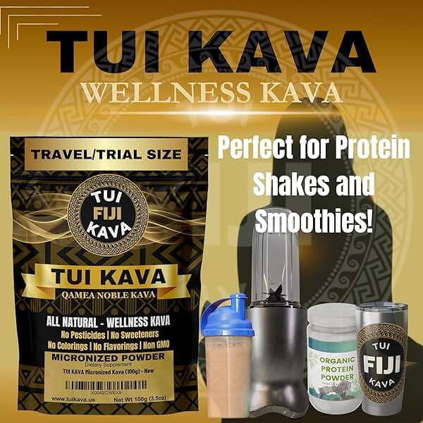 TUI KAVA MICRONIZED Noble Kava Root Powder – 100g (3.5oz) Trial Size | Heady & Euphoric | Natural Mood, Sleep & Stress Support | Premium Fijian Kava for Focus & Relaxation | NO STRAINING - Image 4