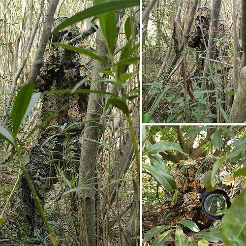 Ghillie Suit for Men -Complete Set with Full Face Mask & Gloves | Perfect for Outdoor Camouflage, Turkey Hunting, Halloween! - Image 5