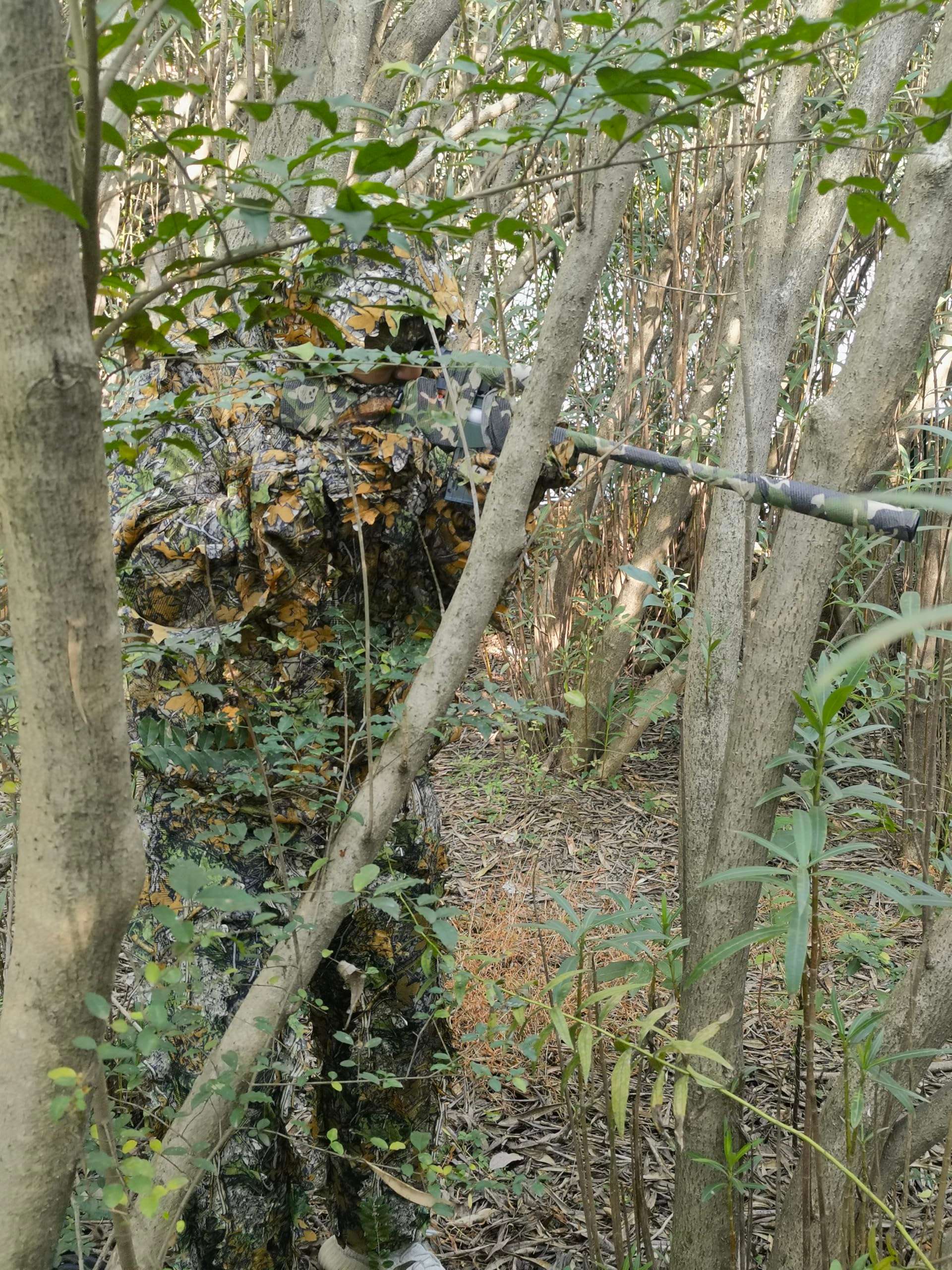 Ghillie Suit for Men -Complete Set with Full Face Mask & Gloves | Perfect for Outdoor Camouflage, Turkey Hunting, Halloween! - Image 7