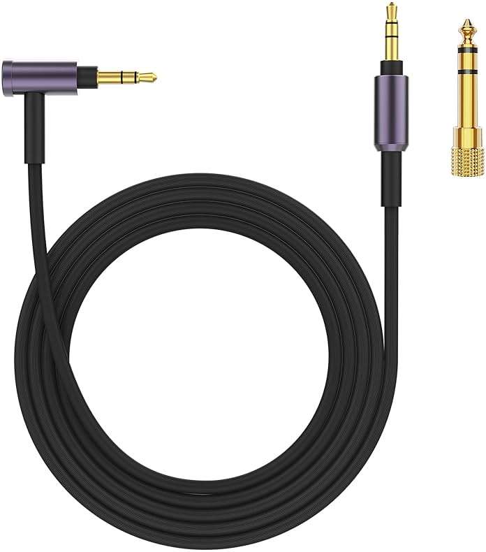 Replacement Audio Cable for Razer BlackShark V2 Pro, Barracuda X, Nari Ultimate 7.1 Headset, for sony WH-1000XM6, WH-1000XM5, WH-1000XM3, WH-CH520, MDR-1000X, MDR-XB950BT, WH-XB910N, WH-CH720N headset - Image 1