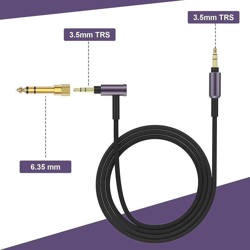 Replacement Audio Cable for Razer BlackShark V2 Pro, Barracuda X, Nari Ultimate 7.1 Headset, for sony WH-1000XM6, WH-1000XM5, WH-1000XM3, WH-CH520, MDR-1000X, MDR-XB950BT, WH-XB910N, WH-CH720N headset - Image 2