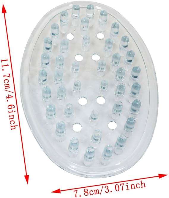 Haidong Plastic Soap Dish Soap Container Self Draining Soap Saver with Holes for Bathroom Kitchen and Shower -2PCS - Image 2