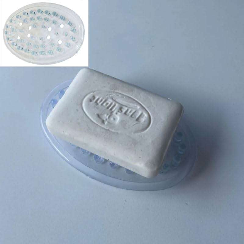 Haidong Plastic Soap Dish Soap Container Self Draining Soap Saver with Holes for Bathroom Kitchen and Shower -2PCS - Image 4