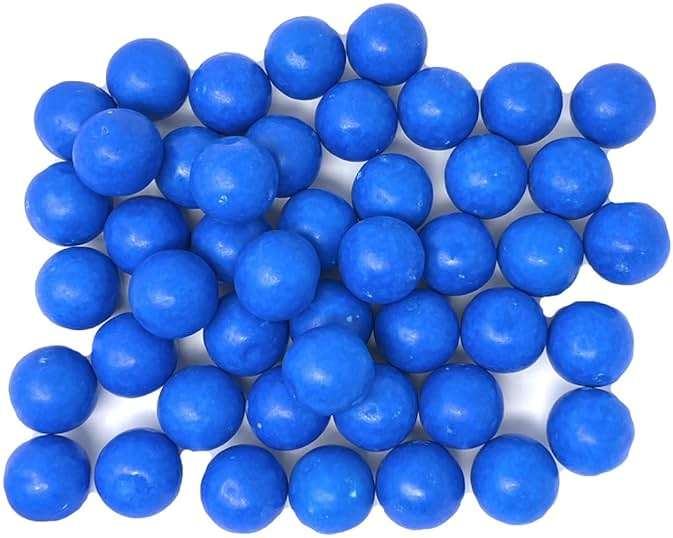YANKEETRADERS Bright Blue Fruit Flavored Gumballs 1", 2 Pounds Bulk - Image 3