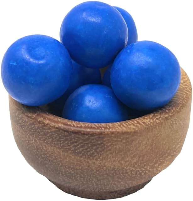 YANKEETRADERS Bright Blue Fruit Flavored Gumballs 1", 2 Pounds Bulk - Image 4