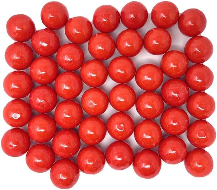YANKEETRADERS Bright Red Fruit Flavored Gumballs 1", 2 Pounds Bulk - Image 3