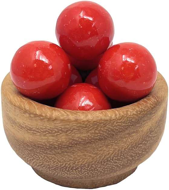 YANKEETRADERS Bright Red Fruit Flavored Gumballs 1", 2 Pounds Bulk - Image 4