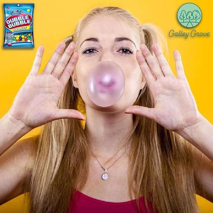 Dubble Bubble Mini Gumball Machine Refills 4.4 oz Bag (2-Pack), 1/2 inch 13mm Assorted Fruit Flavor Bubble Gum, With Galley Grove Sugar-Free Breath Mints - Image 8