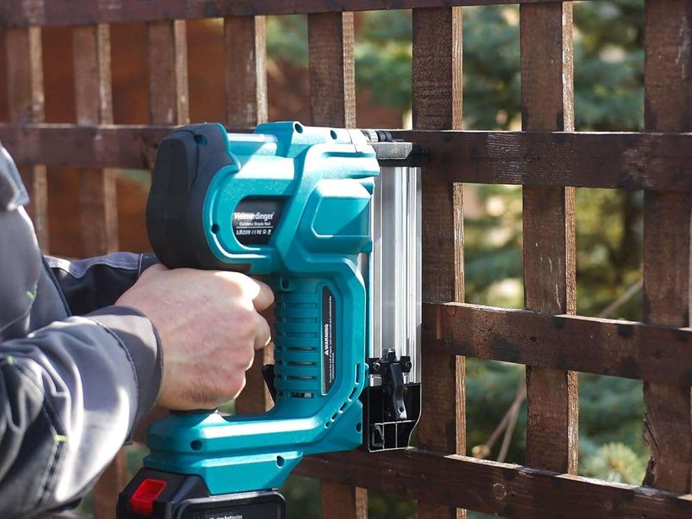 Cordless 2 Inch Brad Nailer Compatible with Makita 18V Battery,2-in-1 18GA Nail Gun Staple Gun with 1000pcs Nails for Woodworking,Upholstery - Image 2