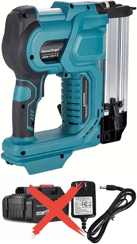 Cordless 2 Inch Brad Nailer Compatible with Makita 18V Battery,2-in-1 18GA Nail Gun Staple Gun with 1000pcs Nails for Woodworking,Upholstery - Image 4