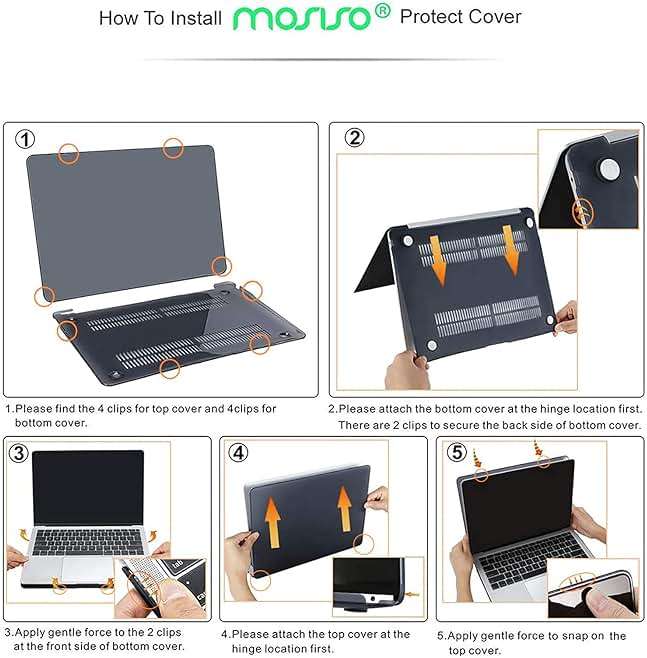MOSISO Compatible with MacBook Air 13 inch Case 2022 2021 2020 2019 2018 A2337 M1 A2179 A1932, Reduces-Fingerprints Square Grid PU Leather Coated Plastic Hard Shell Case&Keyboard Cover, Beige - Image 3