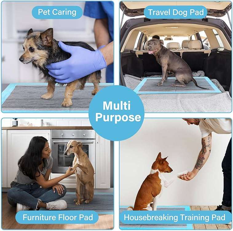 FluffyDream Super Absorbent Waterproof Dog and Puppy Pet Training Pad, Housebreaking Pet Pad,Blue (22"x22"Odor Control, Scented (100PCS)) - Image 6