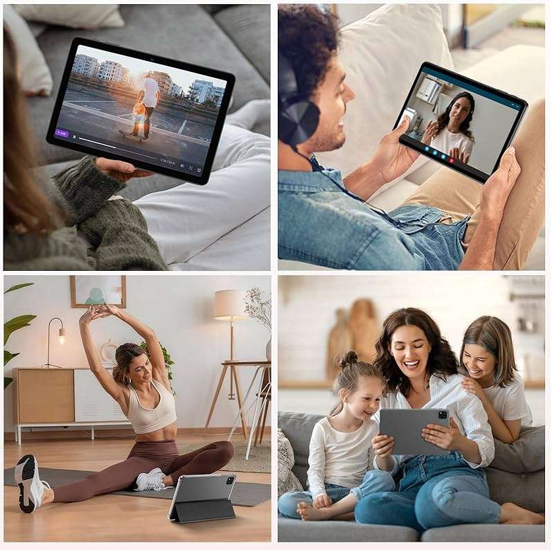 EDDBNi Android 14 Tablet 10.1 inch Tablet 2024 Latest Tablets with Keyboard Mouse 10GB+64GB 1TB Expand 6000mAh Octa-Core Processor Dual Camera WiFi 1280x800 IPS 18W Fast Charging (Black) - Image 7