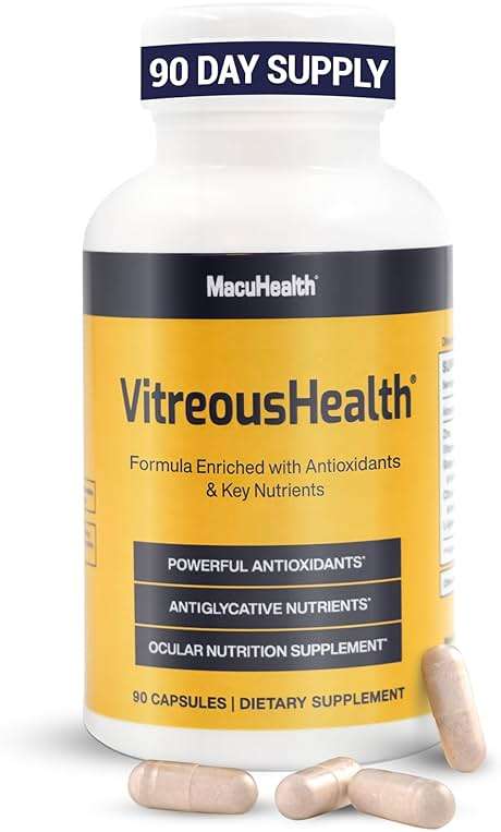 MacuHealth VitreousHealth Evidence-Based Eye Supplement - 90 Capsules - Image 1