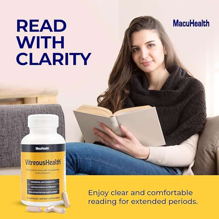 MacuHealth VitreousHealth Evidence-Based Eye Supplement - 90 Capsules - Image 5