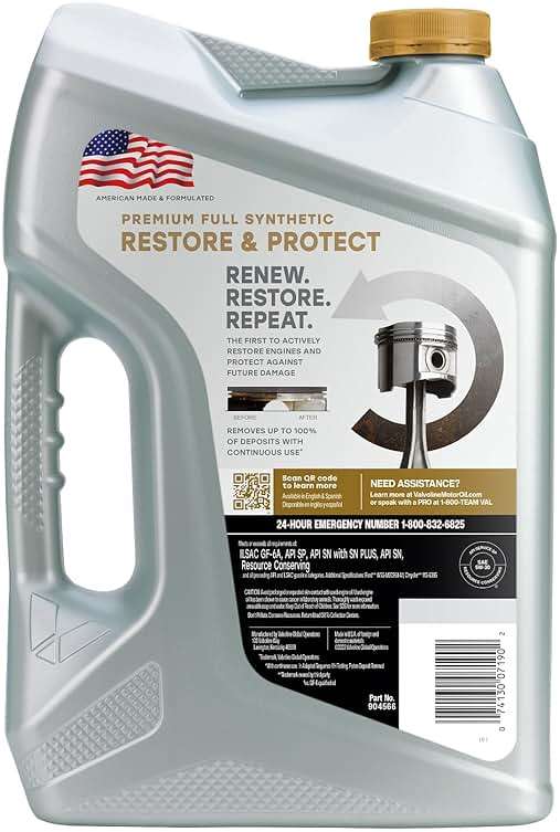 Valvoline Restore & Protect Full Synthetic 5W-30 Motor Oil 5 Quart - Image 2
