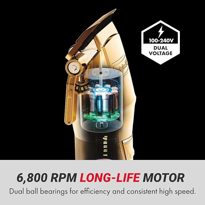 BaBylissPRO FX+ Professional Barber Cord/Cordless Hair Clippers for Men, All Metal, Lithium Battery with 3-Hour Runtime - Image 5