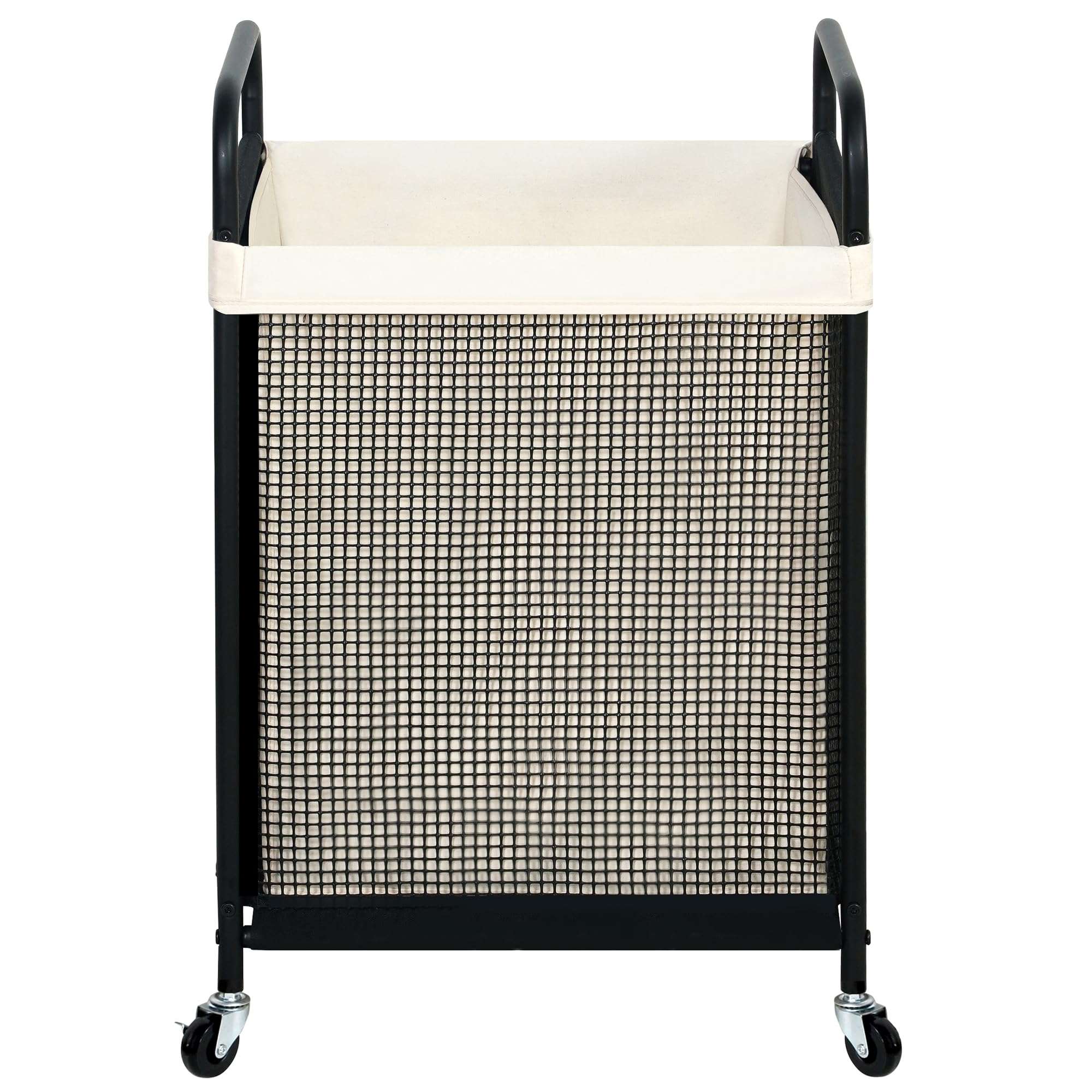 STO STO Laundry Hamper, 90L Rolling Laundry Sorter Cart with Removable and Washable Liner Bag, Clothes Hamper with Wheels and Metal Handle for Laundry Room and Bedroom - Image 1