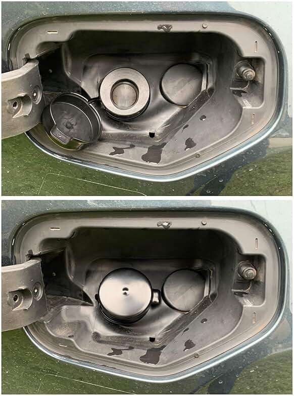 Cap & Shield Tethered 2.375inch ID, Capless Gas Cap Dirt, Water & Dust Cover and Fuel Funnel Bundle Compatible With GMC, Chevrolet, Buick & Cadillac - Image 5