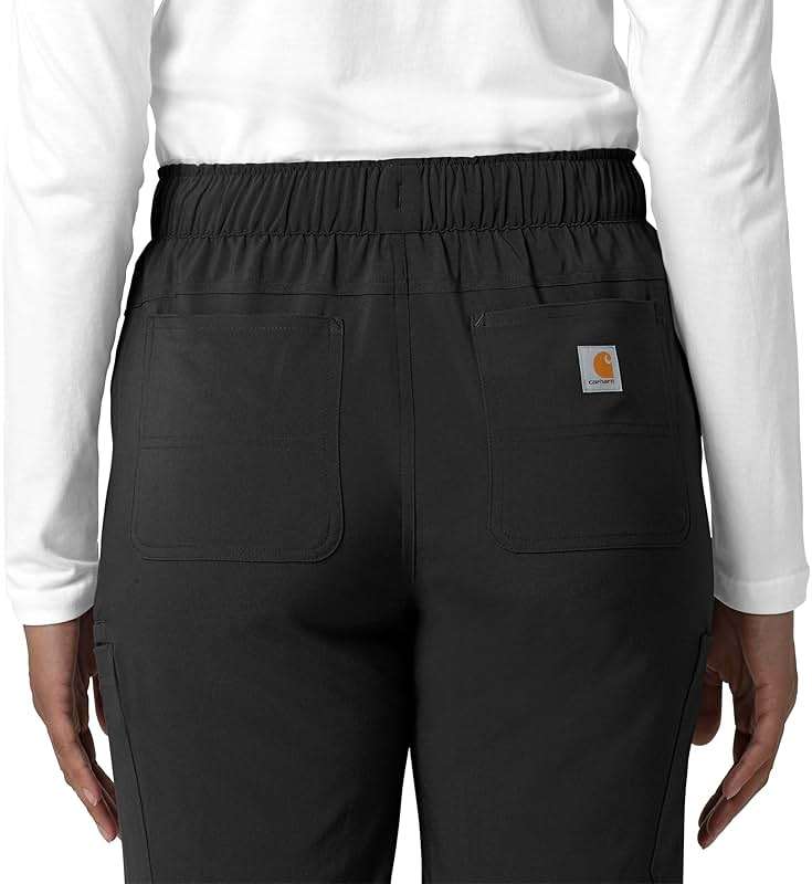 Carhartt Scrubs for Women Force Cross-Flex Straight-Leg Cargo Pants with Drawstring and 7 Pockets - Image 8