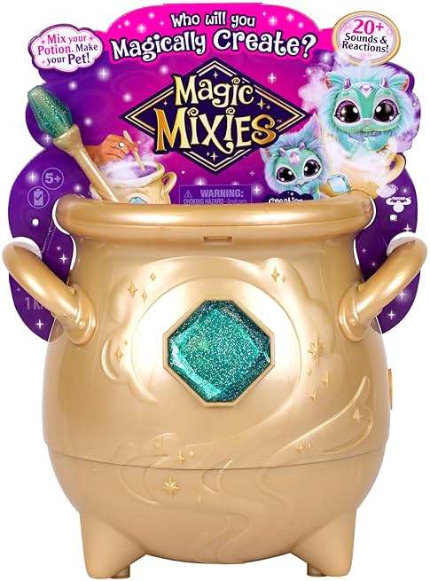 Magic Mixies - Magical Real Misting Gold Cauldron with 8 Inch Non-Electronic Plush Toy. Follow The Spell Book Add The Magic Ingredients. Who Will You Magically Create? - Image 7