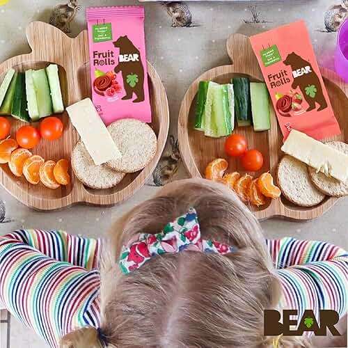 BEAR Real Fruit Snack Rolls - Gluten Free, Vegan, and Non-GMO - Strawberry – 36 Rolls, Healthy School And Lunch Snacks For Kids And Adults, 0.7 Ounce (Pack of 18) - Image 8