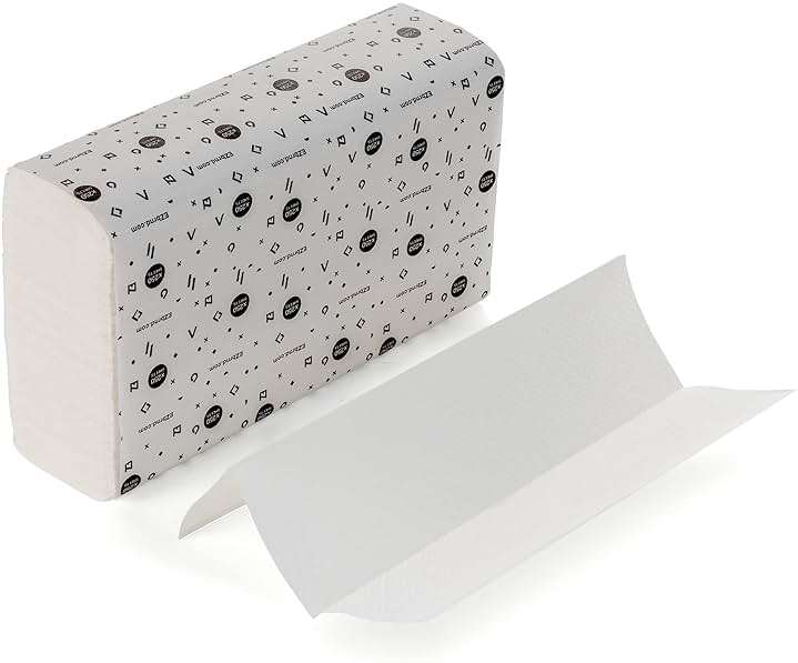 EZ-Pull Premium 1ply MULTIFOLD Paper Towels, FSC certified Recycled/White, 250 Sheets x 12 pk, P1F3L-EZ - Image 2