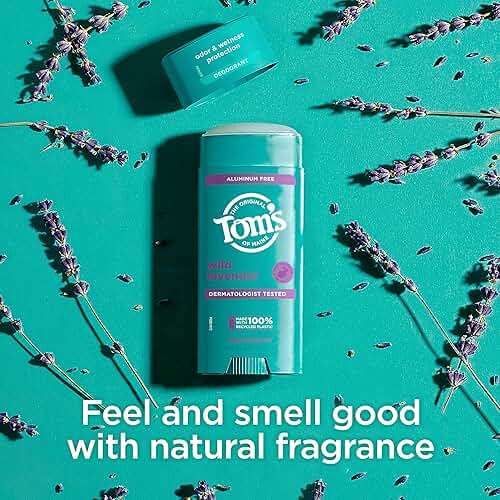 Tom’s of Maine Wild Lavender Natural Deodorant for Men and Women, Aluminum Free, No Artificial Fragrances, Dyes, or Preservatives, Baking Soda Free, 48-Hour Odor Protection, 3.25 oz (2 Pack) - Image 7