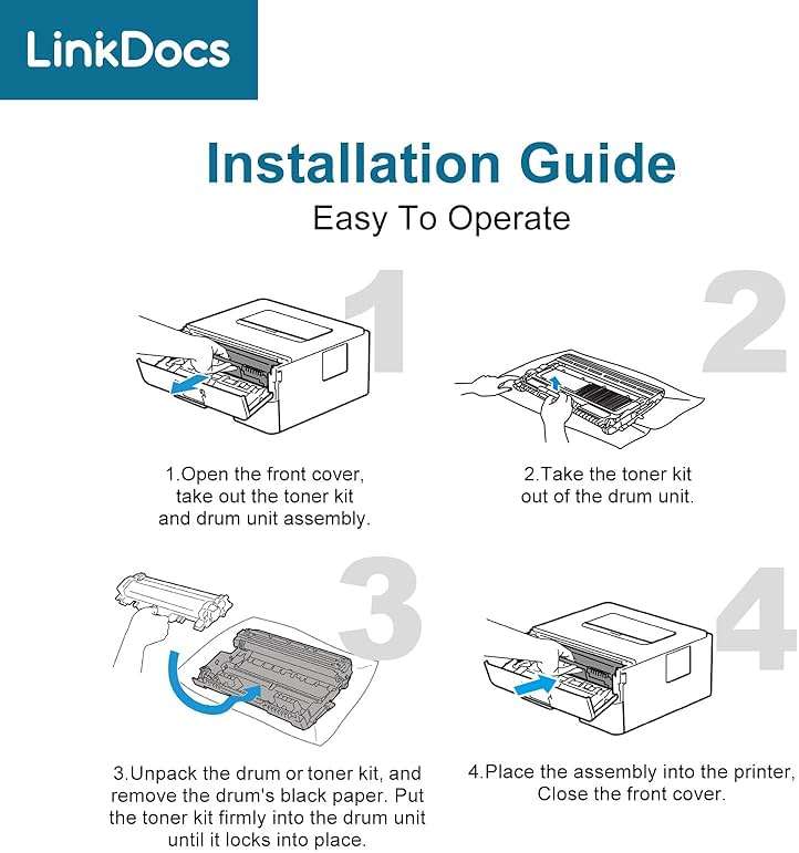 LinkDocs DR730 Drum Unit Replacement for Brother DR-730 Used with Brother HL-L2350DW HL-L2395DW HL-L2390DW HL-L2370DWXL MFC-L2750DW MFC-L2710DW DCP-L2550DW Printer (Not Toner) - Image 4