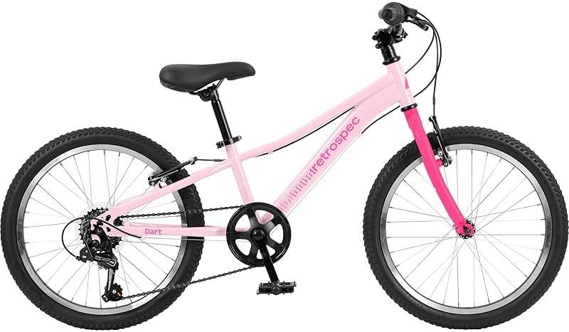 Retrospec Dart Kids Bike - 7-Speed Hybrid Bicycle for Ages 6-11 with 29in All-Season Tires & Shock Absorption - Adjustable Height Youth Bike with V-Brakes & Smooth Gear Shifting - Image 1