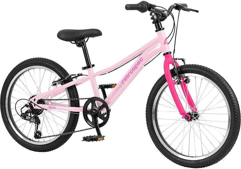Retrospec Dart Kids Bike - 7-Speed Hybrid Bicycle for Ages 6-11 with 29in All-Season Tires & Shock Absorption - Adjustable Height Youth Bike with V-Brakes & Smooth Gear Shifting - Image 3