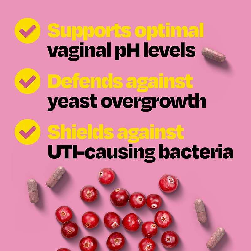 Cystex 3-in-1 Urinary Tract Probiotic for Women - Prebiotic, Probiotic & Cranberry Supplement for UTI & Yeast Infection Support - Vaginal pH Balance & Flora Support - Urinary Health - 30 Capsules - Image 3