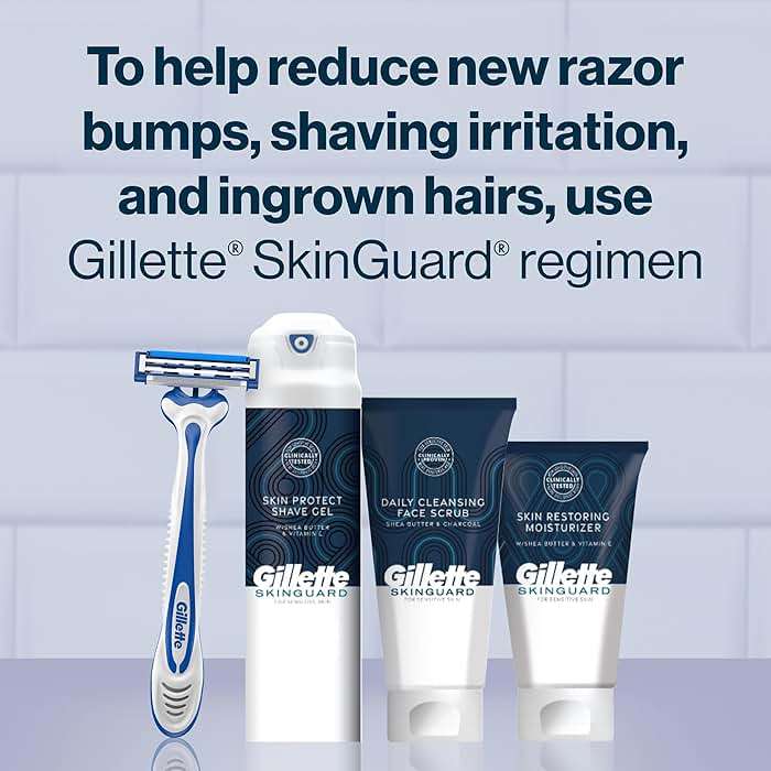 Gillette SkinGuard Razors for Men, Gillette Razor, 4 Count - Image 10