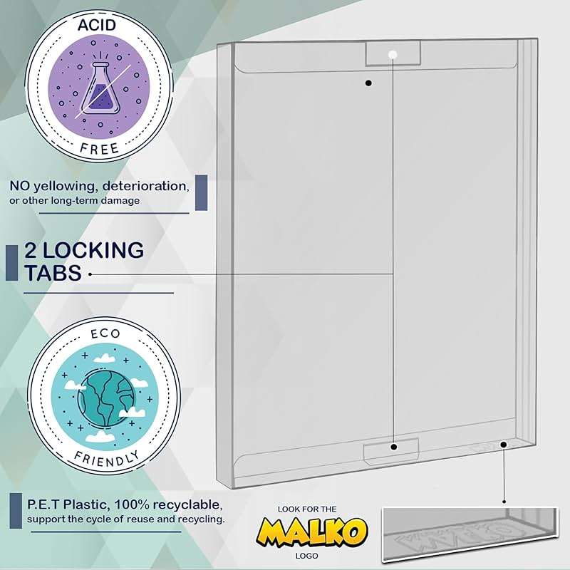 MALKO 20 Pack Video Game Protector Case Compatible with: PS2 | WII - WII U | Gamecube | Xbox & DVD Standard Case | Acid Free Protective Sleeve - Image 3