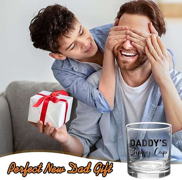 COVLUROTO Fathers Day Dad Gifts from Daughter Wife - 11 OZ Whiskey Glass for New Dad Husband Boyfriend Men - Birthday Christmas Funny Gag Gift Ideas - Bourbon Scotch Presents for Expecting Father - Image 6