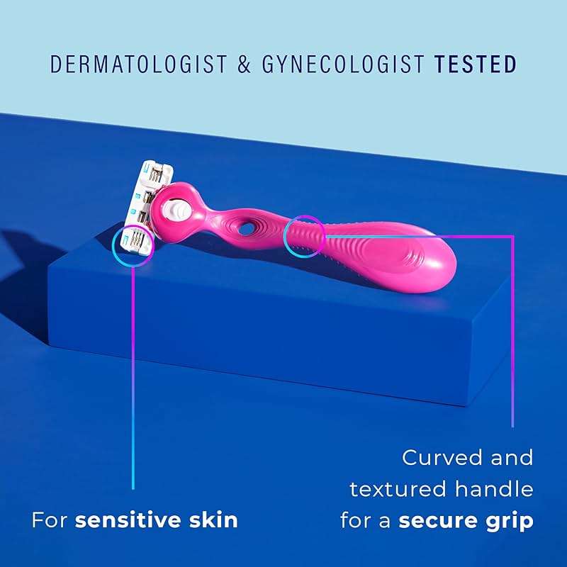 Schick Hydro Silk Ultimate Pubic Skin Protection, Bikini Razor | Razors for Women Sensitive Skin, Pubic Hair Razor for Women, Includes 1 Handle with 3 Refills - Image 5