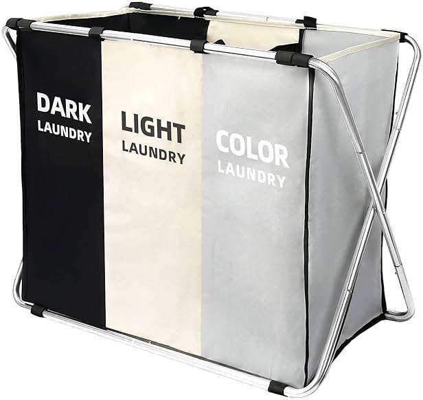 180L Large Laundry Basket, Freestanding Laundry Hamper, Collapsible Tall Clothes Hamper with Handles for Dirty Clothes in the Dorm & Family Closet Storage Container and Organizer (1-Pack) - Image 1