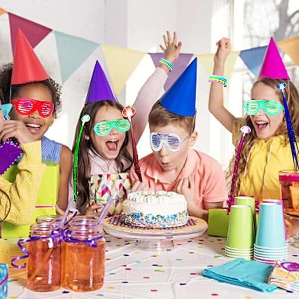 272 PCs Glow Party Supplies, 24 Foam Glow Sticks, 24 LED Glasses and 200 Glow Sticks ＆ Bracelets, 12 Glow sticks headband 12 Fiber Optic Hair Light，Glow Neon Party Favors for Wedding, Concert, Raves - Image 9