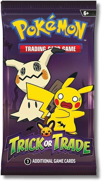 Pokemon 2023 Trick or Trade Mimikyu & Pikachu | 6 Mini Booster Packs - Image 2
