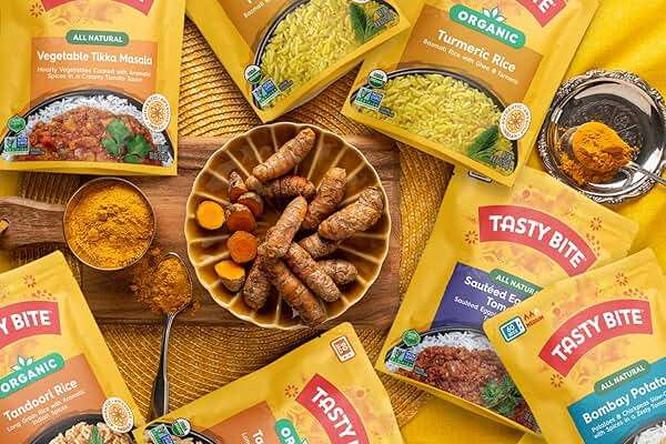 Tasty Bite Variety, Pack of 8, Madras Lentils, Bombay Potatoes, Vegetable Tikka Masala, Channa Masala, 3Bean Madras Lentils, Split Pea & Turmeric Curry, Coconut Squash Dal, Chickpea Coconut and Turmeric Curry - Image 6