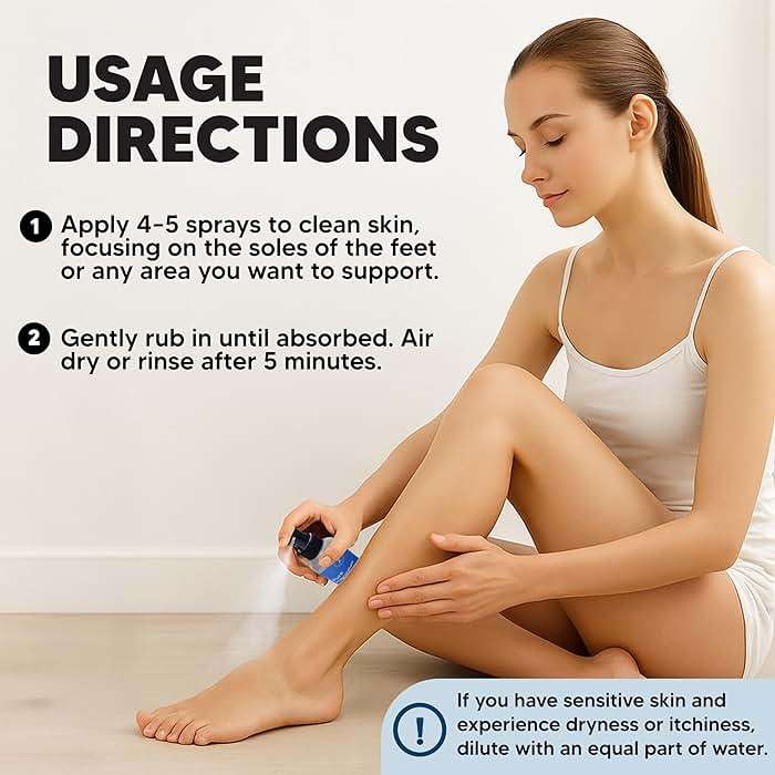 Pure Magnesium Oil Spray for Leg Cramps, Sleep, Body & Feet – Premium Zechstein USP Grade Topical Magnesium Chloride – Extra Strength, Less Sting – 100% Organic & Natural – 8oz — Made in USA - Image 4