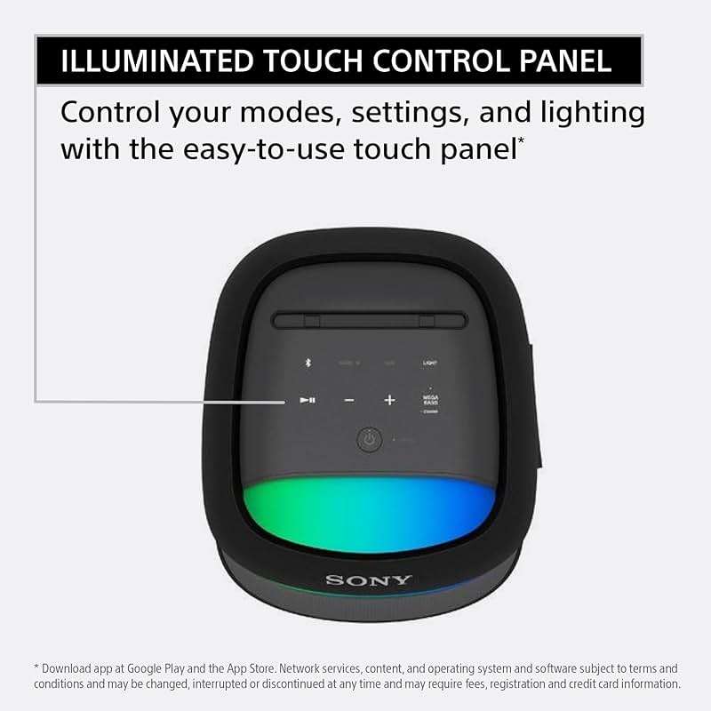 Sony SRS-XV500 Portable Bluetooth Karaoke Party Speaker & Karaoke Machine, 25-Hour Battery, Splash Resistant, Ambient Lights - Image 5