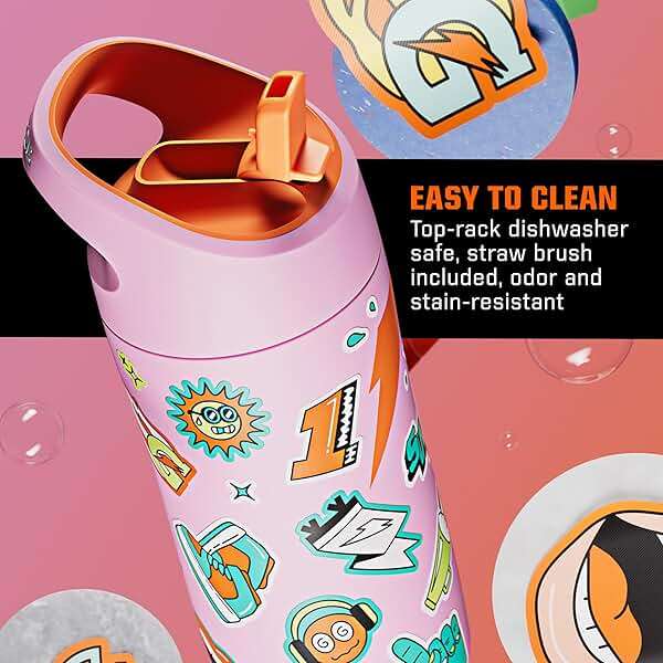 Gatorade Kids' Rookie Metal Water Bottle, 12oz, Stainless Steel Bottle, Double-Wall Insulation, Vacuum Insulated, Thermo Mug - Image 7