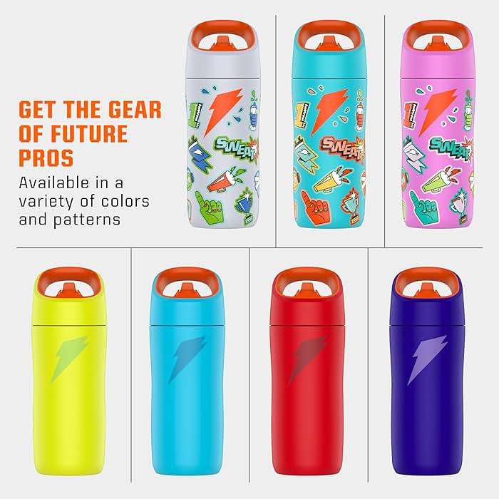 Gatorade Kids' Rookie Metal Water Bottle, 12oz, Stainless Steel Bottle, Double-Wall Insulation, Vacuum Insulated, Thermo Mug - Image 8