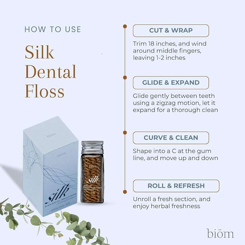 NOBS (No Bad Stuff) Expanding Dental Floss - Nigella Sativa, Eucalyptus, Cruelty-Free, Sustainable Packaging - Image 5