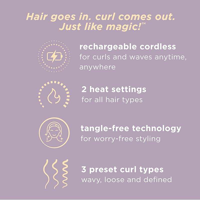 INFINITIPRO by CONAIR Curl Secret MINI Automatic Curling Iron - 1/2-inch Barrel - Cordless Hair Curler for All Hair Types and Short to Medium Hair Lengths - Image 2