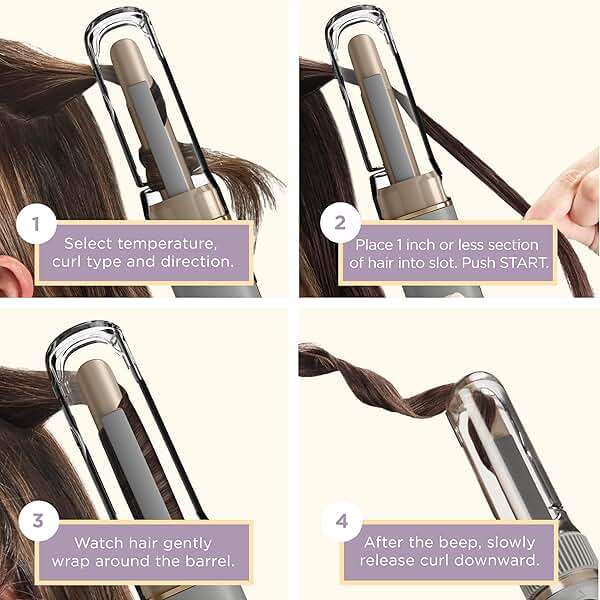 INFINITIPRO by CONAIR Curl Secret MINI Automatic Curling Iron - 1/2-inch Barrel - Cordless Hair Curler for All Hair Types and Short to Medium Hair Lengths - Image 4